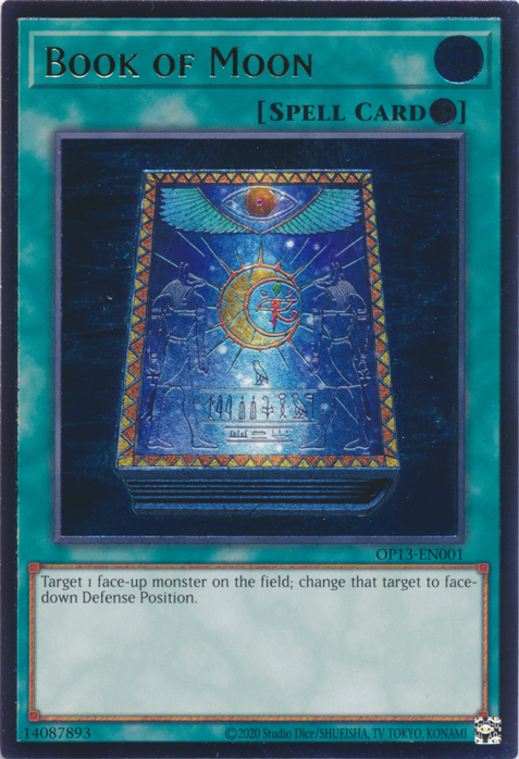 Book of Moon [OP13-EN001] Ultimate Rare | Card Merchant Takapuna