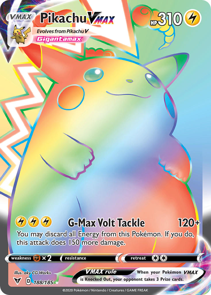 Pikachu VMAX (188/185) [Sword & Shield: Vivid Voltage] | Card Merchant Takapuna