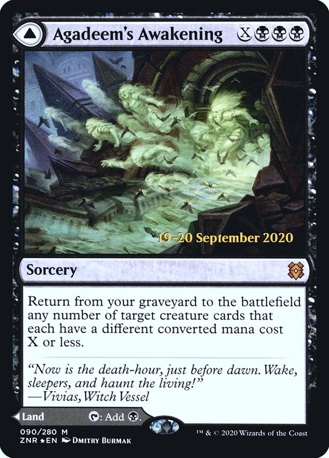 Agadeem's Awakening // Agadeem, the Undercrypt [Zendikar Rising Prerelease Promos] | Card Merchant Takapuna