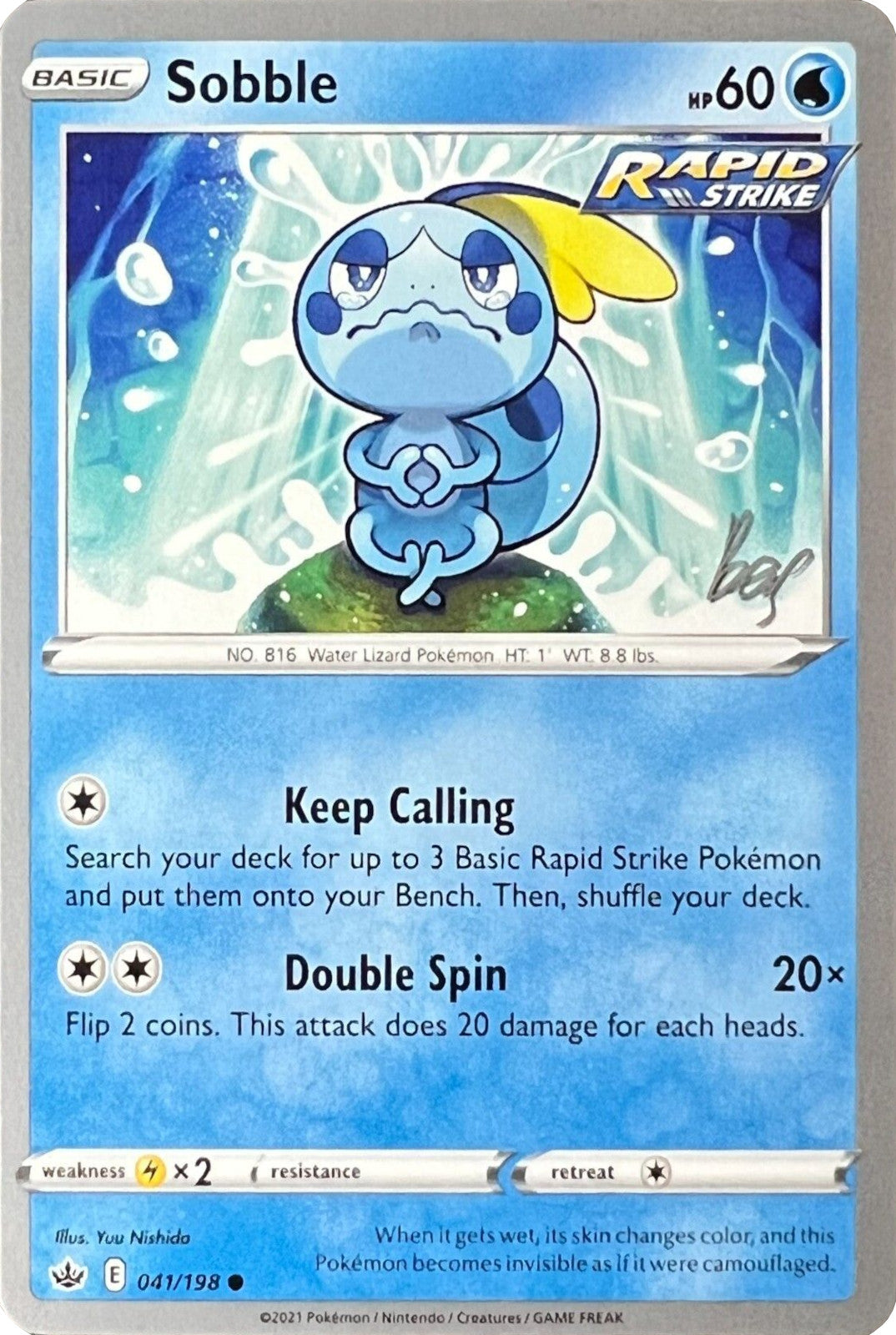 Sobble (041/198) (Cheryl Again - Sebastian Lashmet) [World Championships 2022] | Card Merchant Takapuna