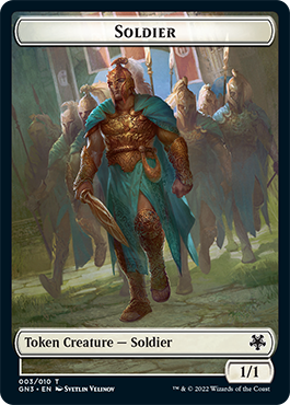 Soldier // Elf Warrior Double-Sided Token [Game Night: Free-for-All Tokens] | Card Merchant Takapuna