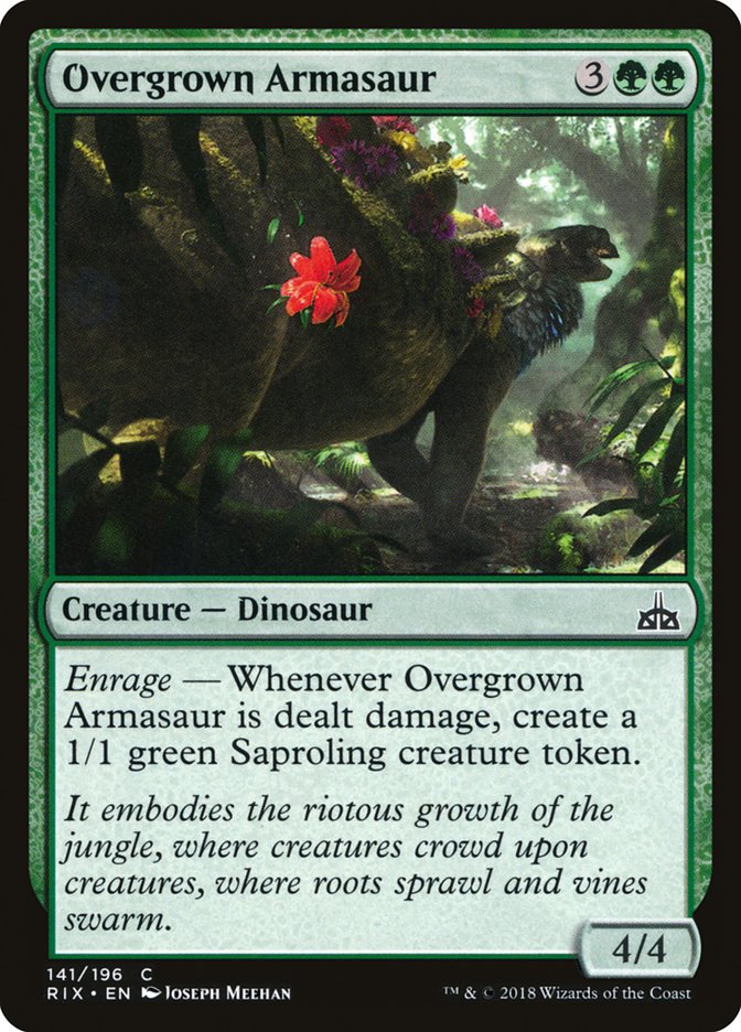 Overgrown Armasaur [Rivals of Ixalan] | Card Merchant Takapuna