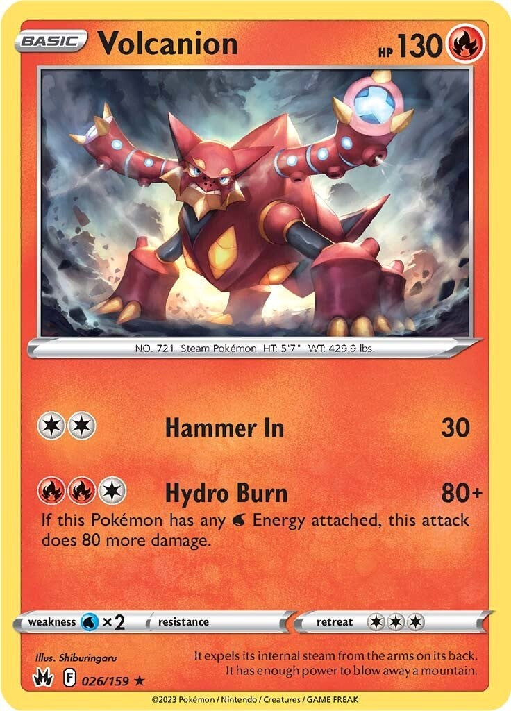 Volcanion (026/159) [Sword & Shield: Crown Zenith] | Card Merchant Takapuna