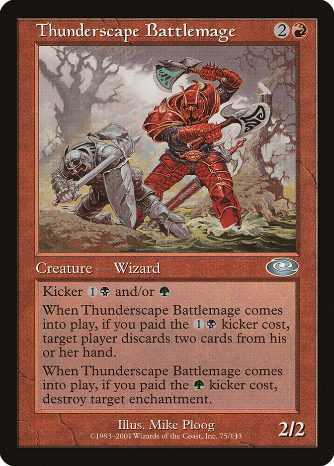 Thunderscape Battlemage [Planeshift] | Card Merchant Takapuna