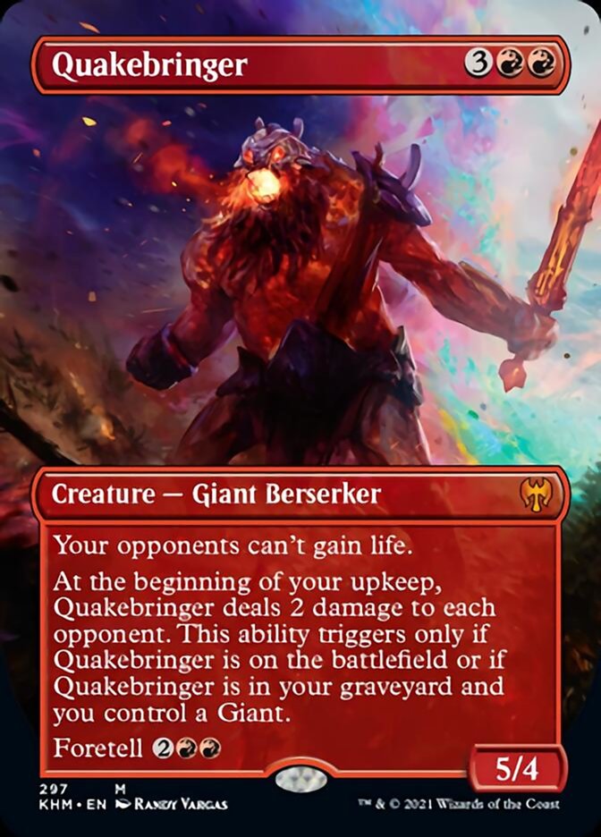 Quakebringer (Borderless Alternate Art) [Kaldheim] | Card Merchant Takapuna