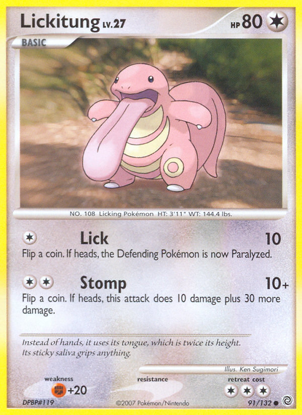 Lickitung (91/132) [Diamond & Pearl: Secret Wonders] | Card Merchant Takapuna