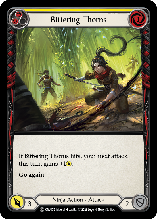 Bittering Thorns [U-CRU072] (Crucible of War Unlimited)  Unlimited Rainbow Foil | Card Merchant Takapuna