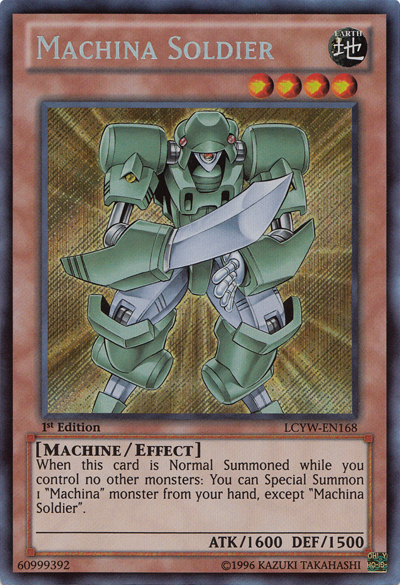 Machina Soldier [LCYW-EN168] Secret Rare | Card Merchant Takapuna