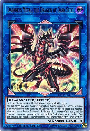 Darkness Metal, the Dragon of Dark Steel [JUMP-EN087] Ultra Rare | Card Merchant Takapuna