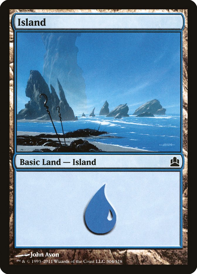 Island (304) [Commander 2011] | Card Merchant Takapuna