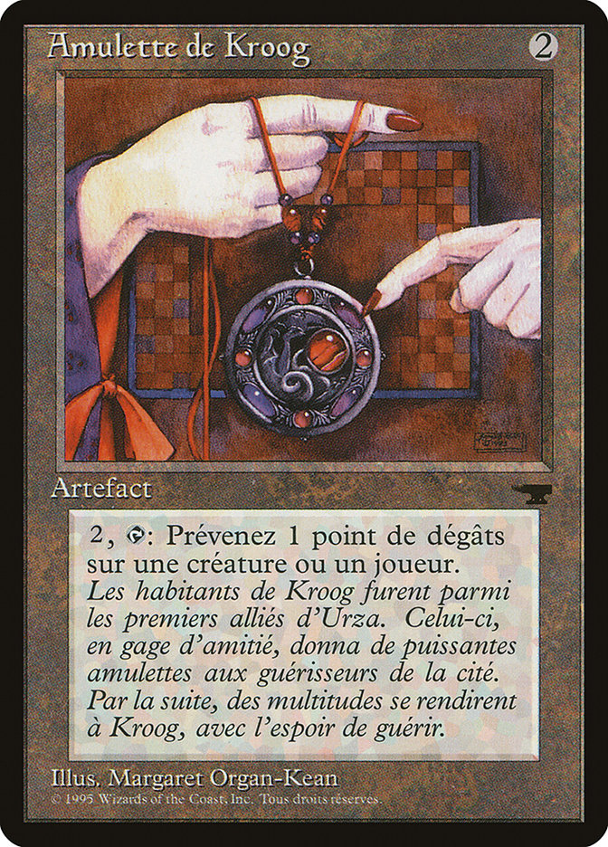 Amulet of Kroog (French) - "Amulette de Kroog" [Renaissance] | Card Merchant Takapuna
