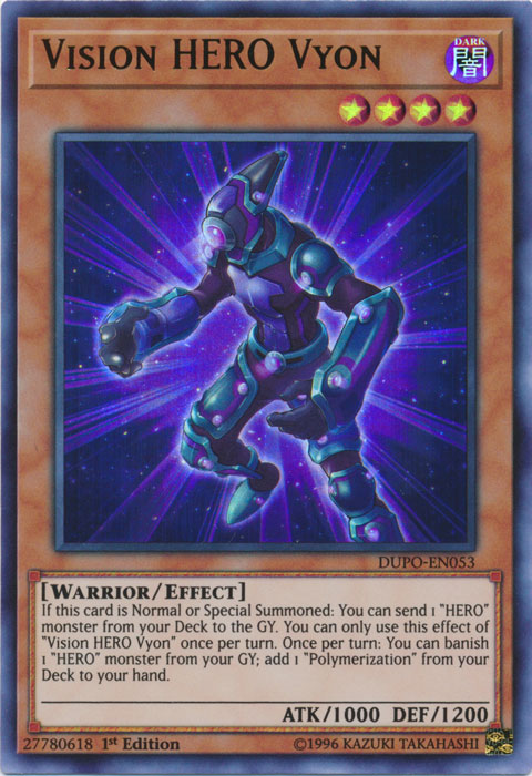 Vision Hero Vyon [DUPO-EN053] Ultra Rare | Card Merchant Takapuna