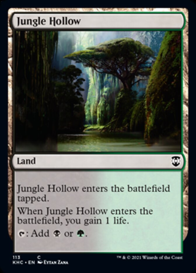 Jungle Hollow [Kaldheim Commander] | Card Merchant Takapuna