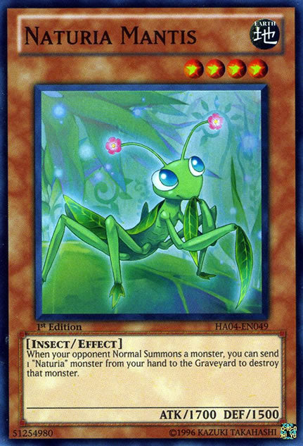 Naturia Mantis [HA04-EN049] Super Rare | Card Merchant Takapuna