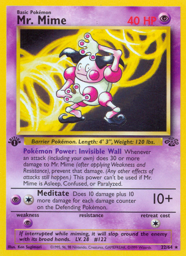 Mr. Mime (22/64) [Jungle 1st Edition] | Card Merchant Takapuna