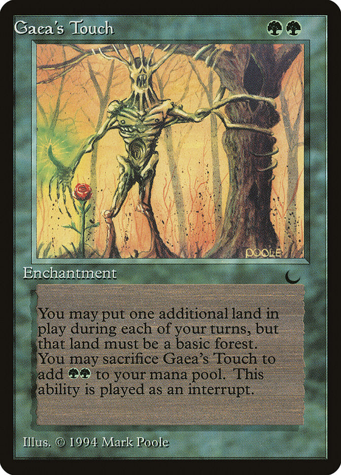 Gaea's Touch (Misprinted) [The Dark] | Card Merchant Takapuna