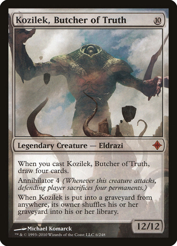 Kozilek, Butcher of Truth [Rise of the Eldrazi] | Card Merchant Takapuna