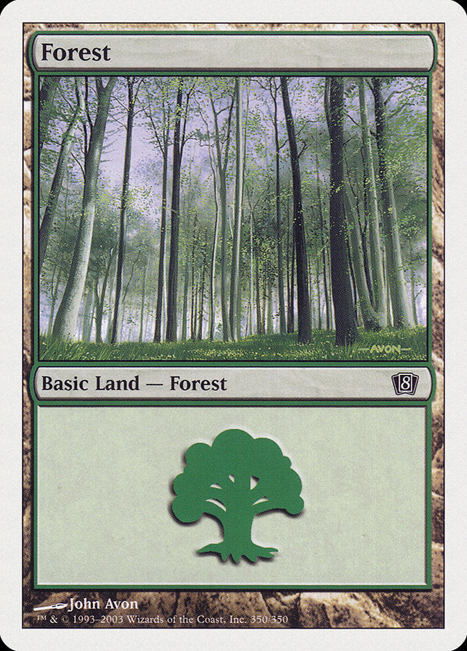 Forest (350) [Eighth Edition] | Card Merchant Takapuna