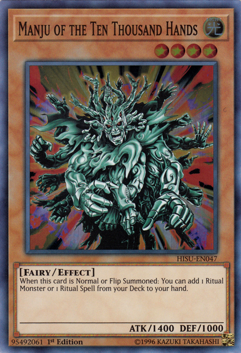 Manju of the Ten Thousand Hands [HISU-EN047] Super Rare | Card Merchant Takapuna