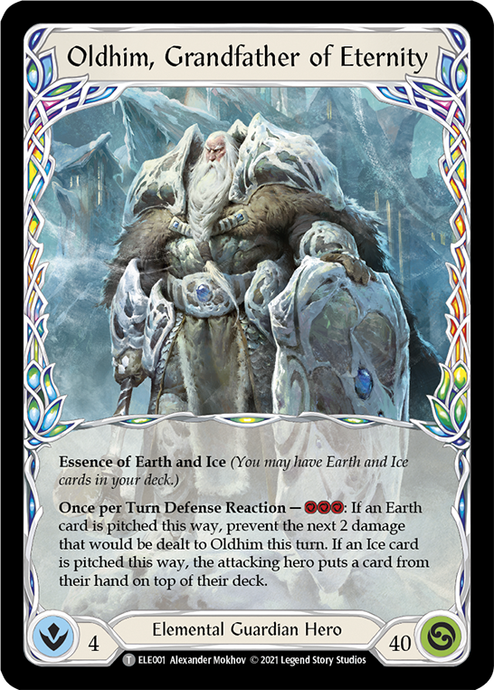 Oldhim, Grandfather of Eternity // Shiver [ELE001] (Tales of Aria)  1st Edition Normal | Card Merchant Takapuna