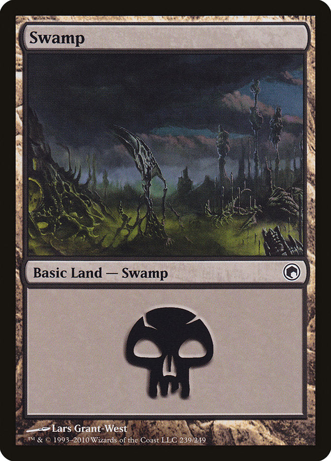 Swamp (239) [Scars of Mirrodin] | Card Merchant Takapuna