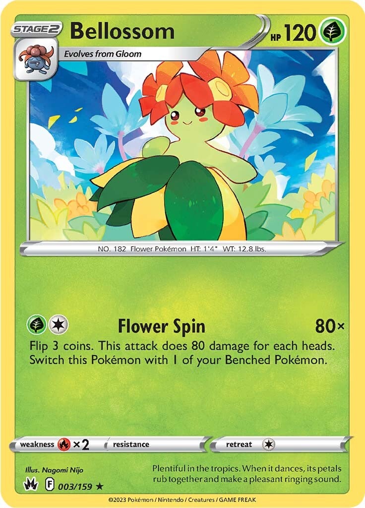 Bellossom (003/159) [Sword & Shield: Crown Zenith] | Card Merchant Takapuna