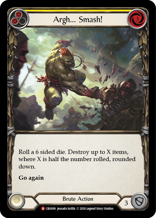 Argh... Smash! [CRU009] (Crucible of War)  1st Edition Normal | Card Merchant Takapuna