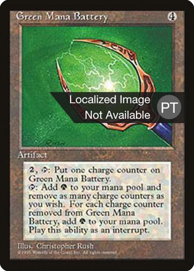 Green Mana Battery [Fourth Edition (Foreign Black Border)] | Card Merchant Takapuna