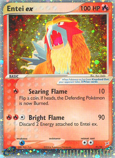 Entei ex (91/95) [EX: Team Magma vs Team Aqua] | Card Merchant Takapuna