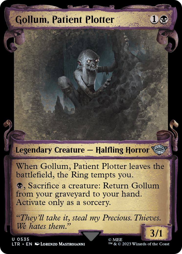 Gollum, Patient Plotter [The Lord of the Rings: Tales of Middle-Earth Showcase Scrolls] | Card Merchant Takapuna