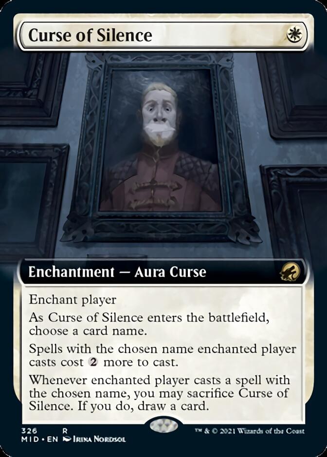 Curse of Silence (Extended Art) [Innistrad: Midnight Hunt] | Card Merchant Takapuna