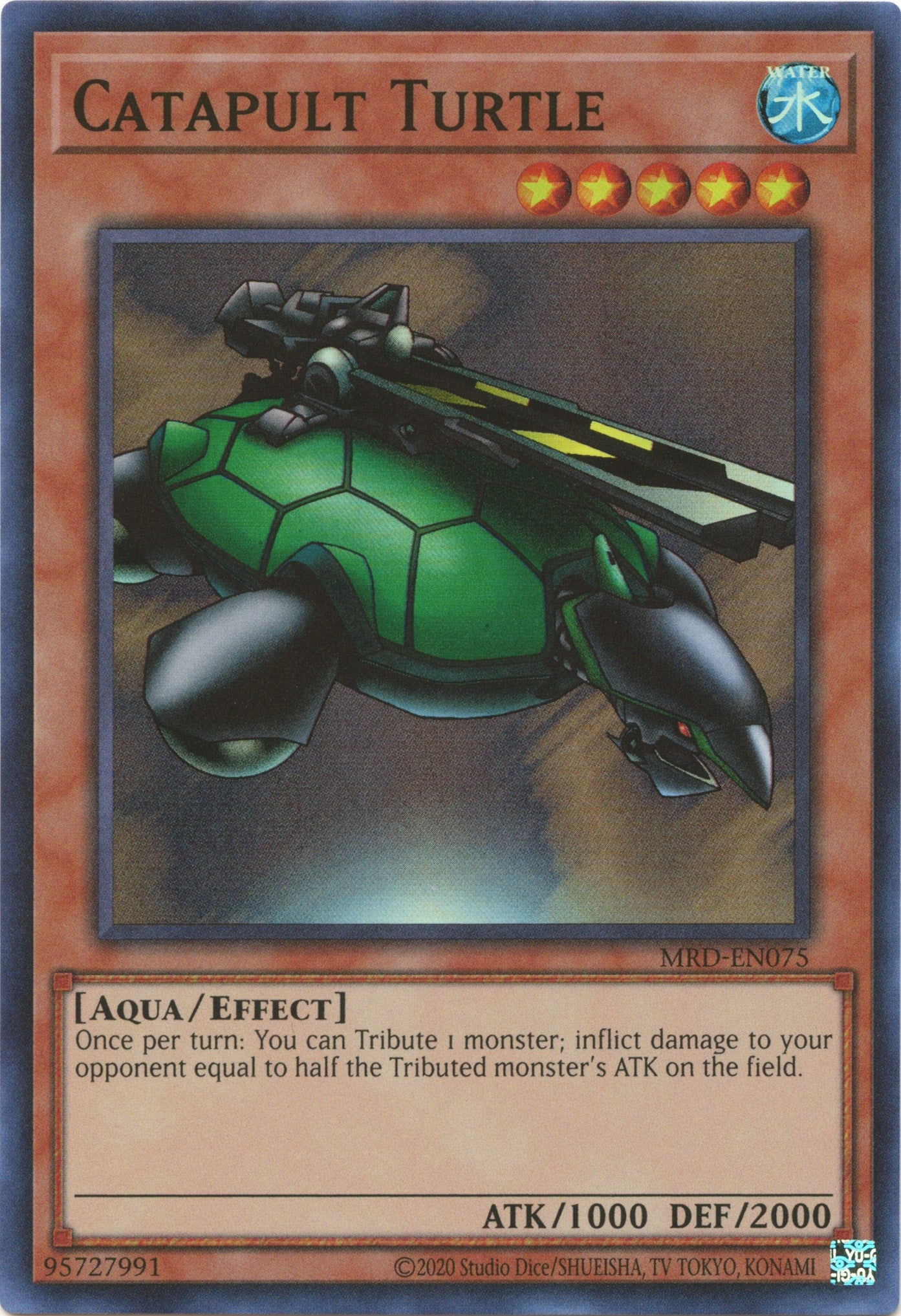 Catapult Turtle (25th Anniversary) [MRD-EN075] Super Rare | Card Merchant Takapuna