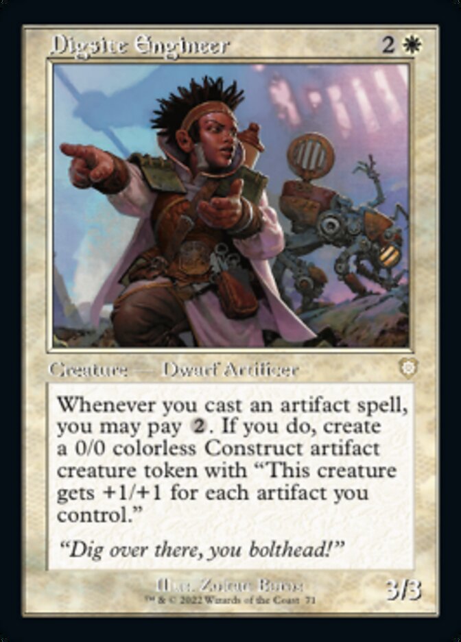 Digsite Engineer (Retro) [The Brothers' War Commander] | Card Merchant Takapuna