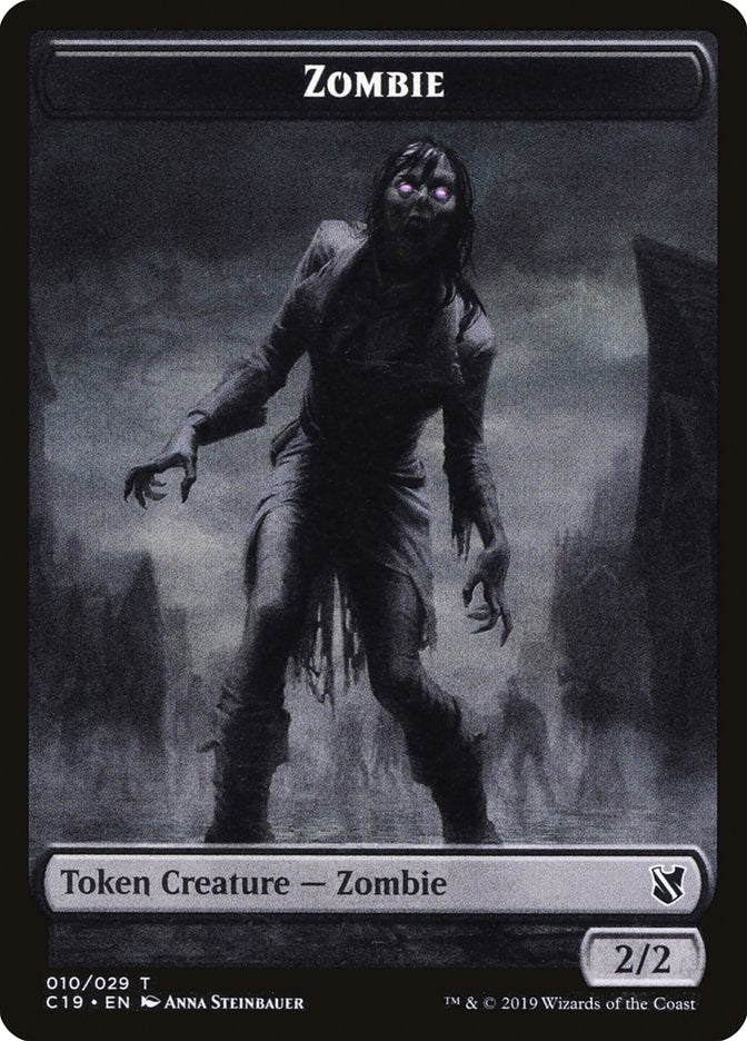 Zombie Token (010/029) [Commander 2019 Tokens] | Card Merchant Takapuna