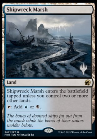 Shipwreck Marsh (Promo Pack) [Innistrad: Midnight Hunt Promos] | Card Merchant Takapuna