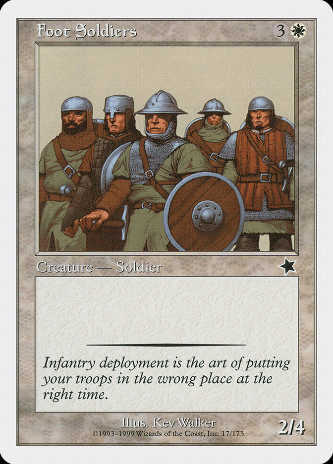 Foot Soldiers [Starter 1999] | Card Merchant Takapuna