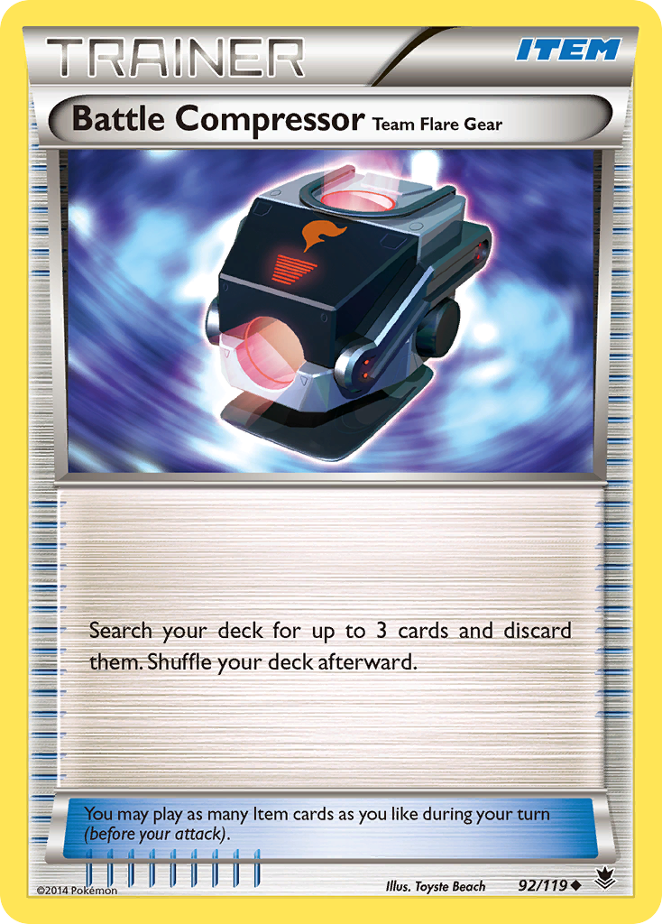 Battle Compressor Team Flare Gear (92/119) [XY: Phantom Forces] | Card Merchant Takapuna