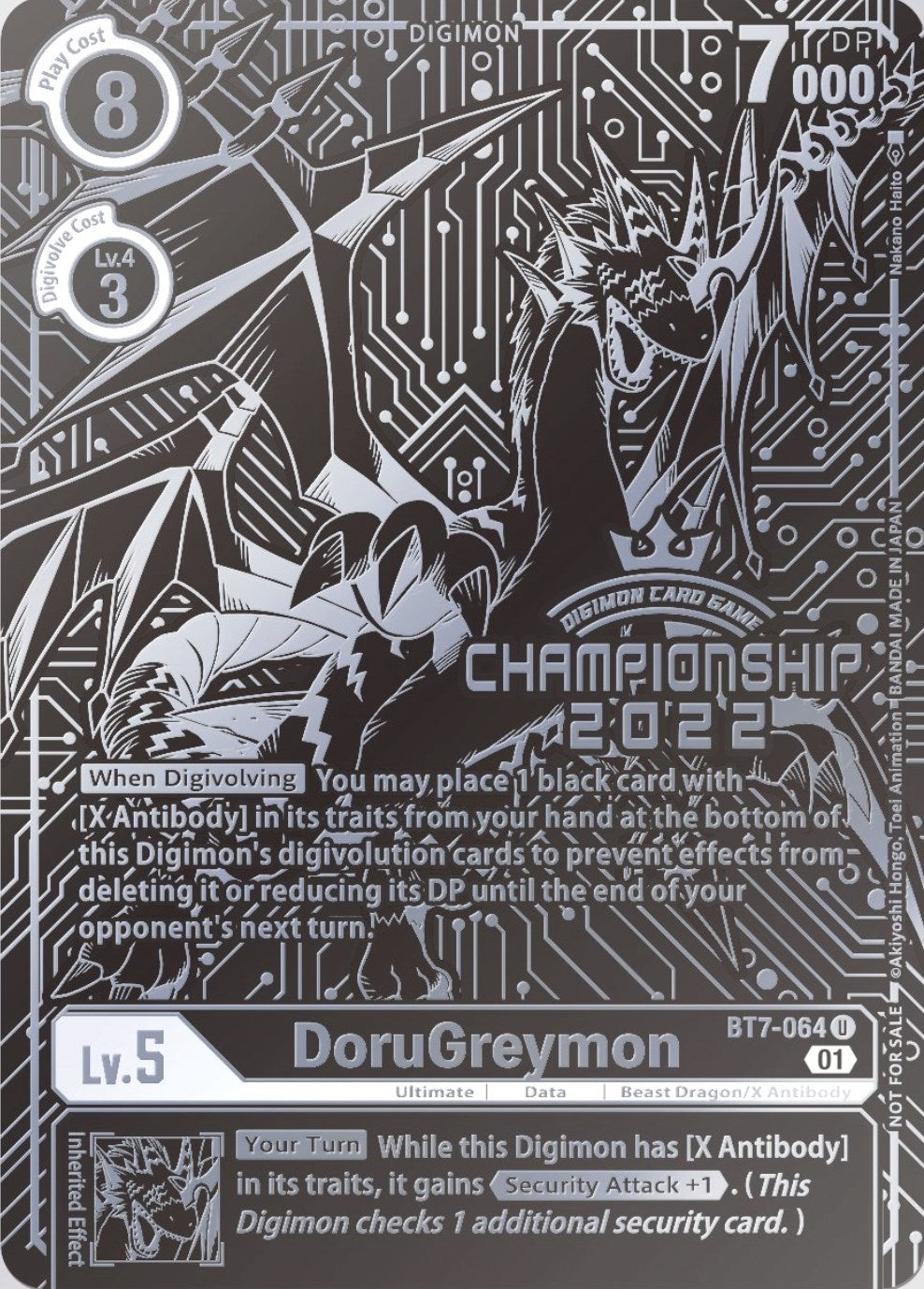 DoruGreymon [BT7-064] (2022 Championship Finals 2nd Place) [Next Adventure Promos] | Card Merchant Takapuna