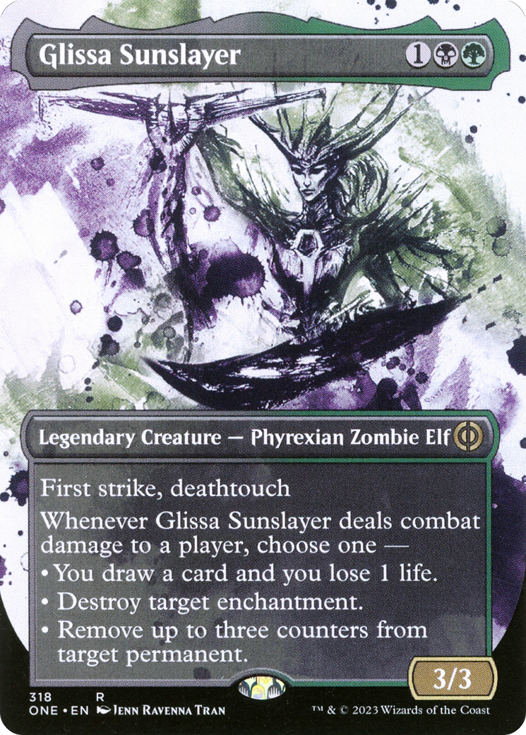 Glissa Sunslayer (Borderless Ichor) [Phyrexia: All Will Be One] | Card Merchant Takapuna