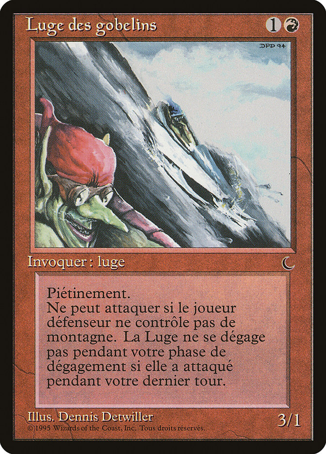 Goblin Rock Sled (French) - "Luge des gobelins" [Renaissance] | Card Merchant Takapuna