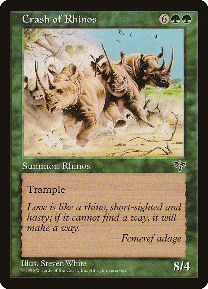 Crash of Rhinos [Mirage] | Card Merchant Takapuna