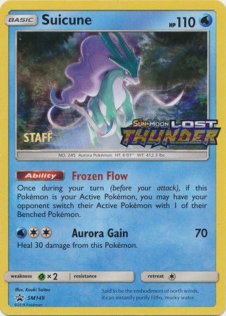 Suicune (SM149) (Staff Prerelease Promo) [Sun & Moon: Black Star Promos] | Card Merchant Takapuna