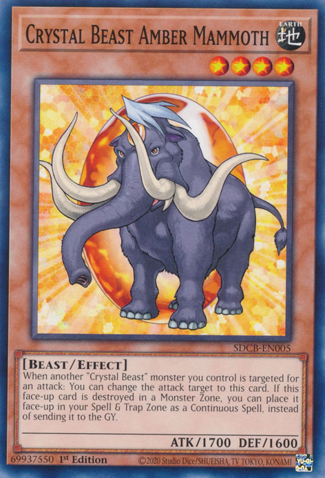 Crystal Beast Amber Mammoth [SDCB-EN005] Common | Card Merchant Takapuna