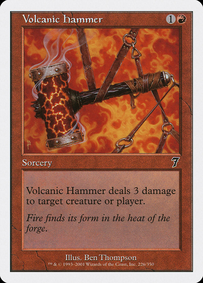 Volcanic Hammer [Seventh Edition] | Card Merchant Takapuna