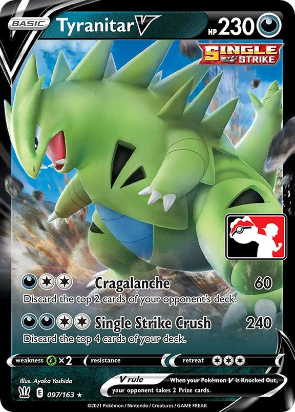 Tyranitar V (097/163) [Prize Pack Series One] | Card Merchant Takapuna