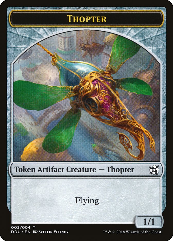 Thopter Token (003/004) [Duel Decks: Elves vs. Inventors Tokens] | Card Merchant Takapuna