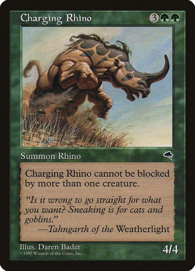 Charging Rhino [Tempest] | Card Merchant Takapuna