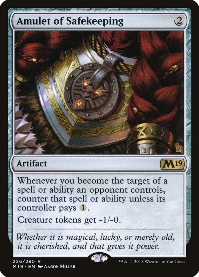 Amulet of Safekeeping [Core Set 2019] | Card Merchant Takapuna