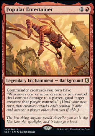 Popular Entertainer [Commander Legends: Battle for Baldur's Gate] | Card Merchant Takapuna