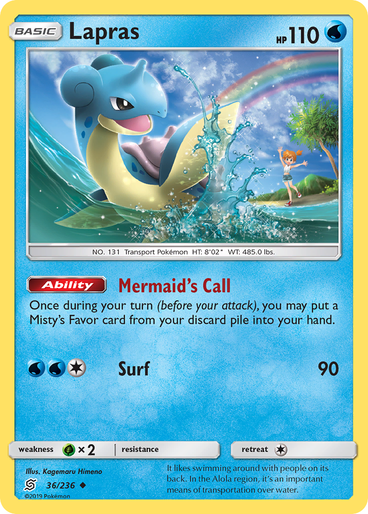 Lapras (36/236) [Sun & Moon: Unified Minds] | Card Merchant Takapuna